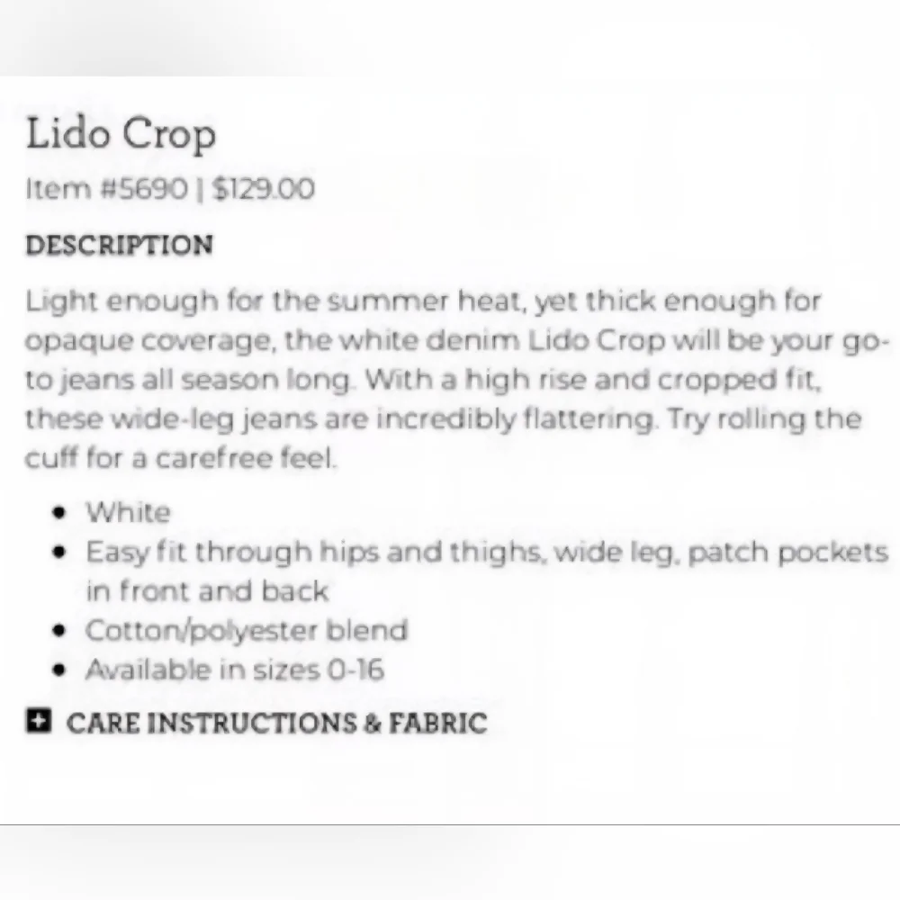 CAbi Lido Crops - Picture 7 of 7